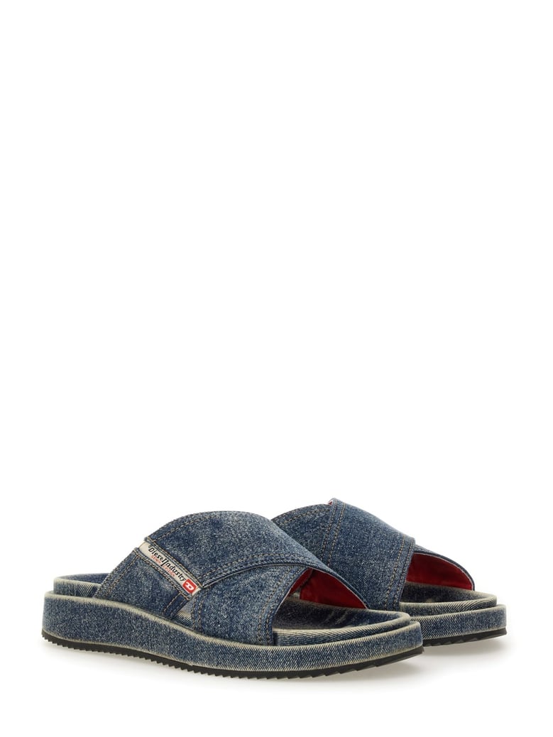 slide sandals cris cros blue by Selfnex