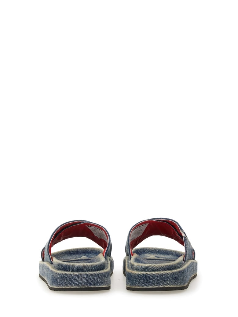 slide sandals cris cros blue by Selfnex