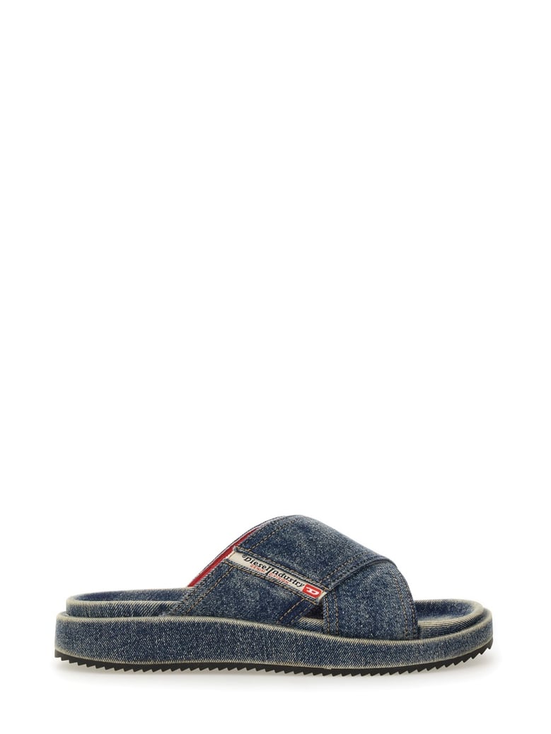 slide sandals cris cros blue by Selfnex