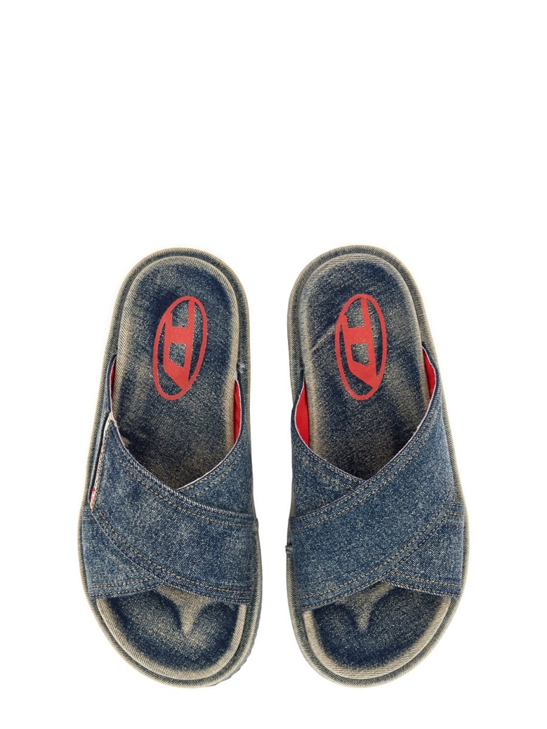 slide sandals cris cros blue by Selfnex