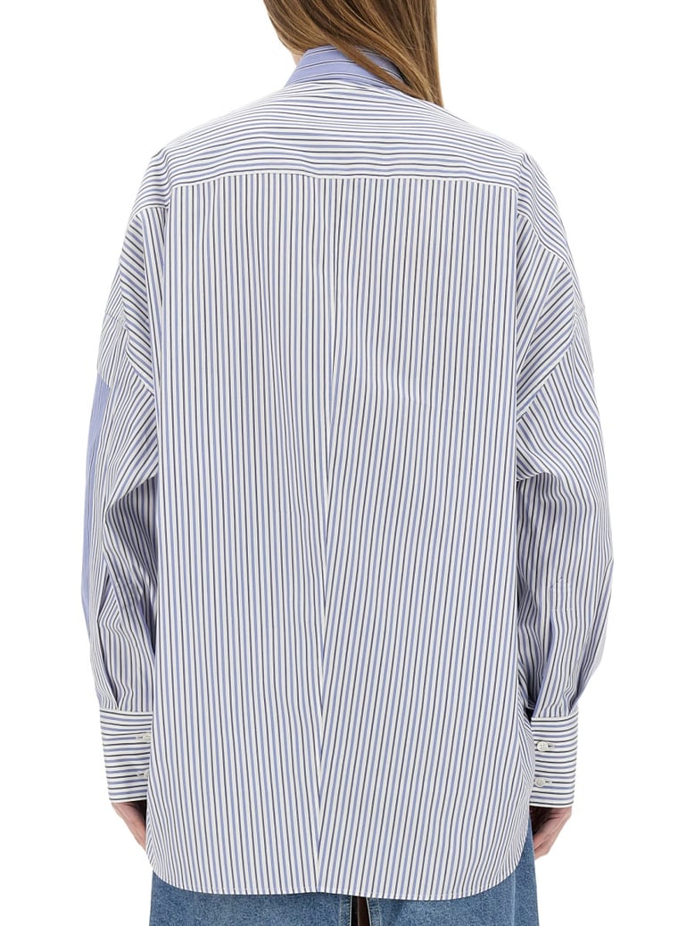 mixed stripe shirt by Selfnex