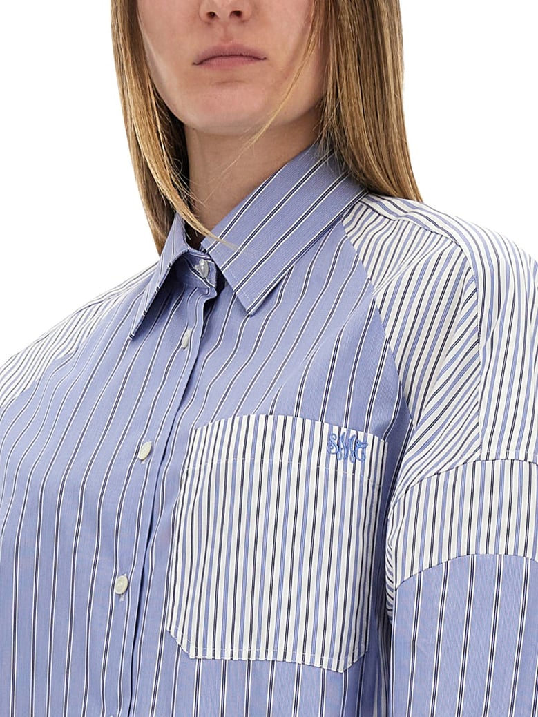 mixed stripe shirt by Selfnex