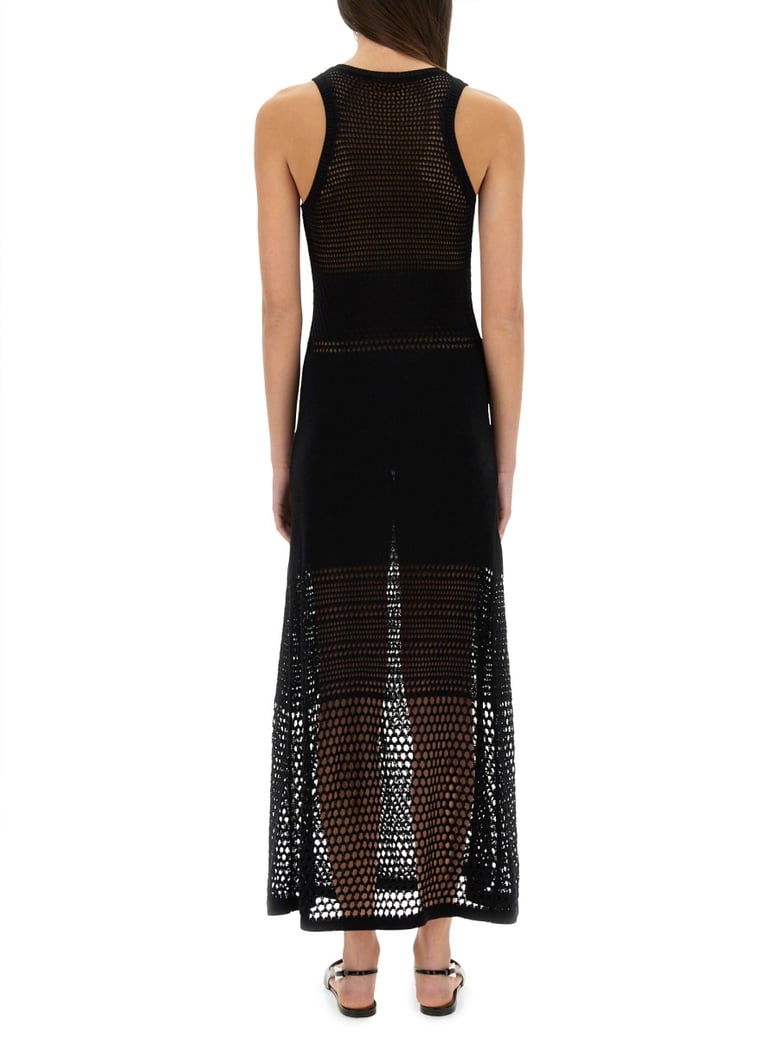 mesh dress with logo by Selfnex