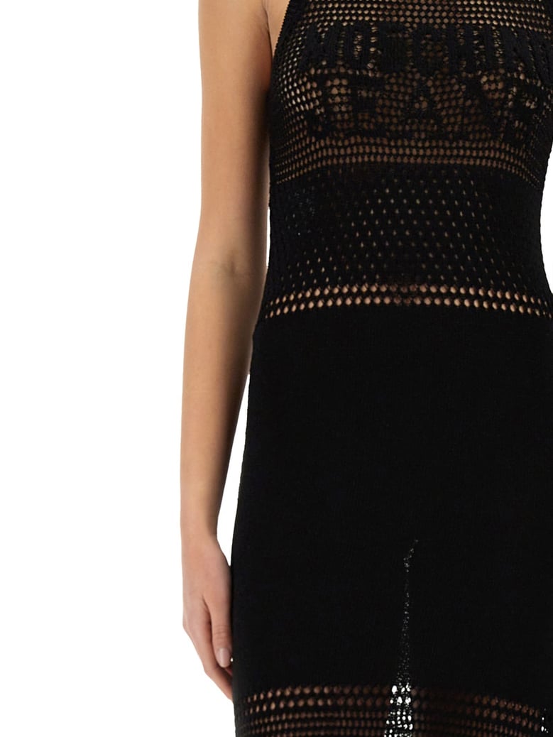 mesh dress with logo by Selfnex