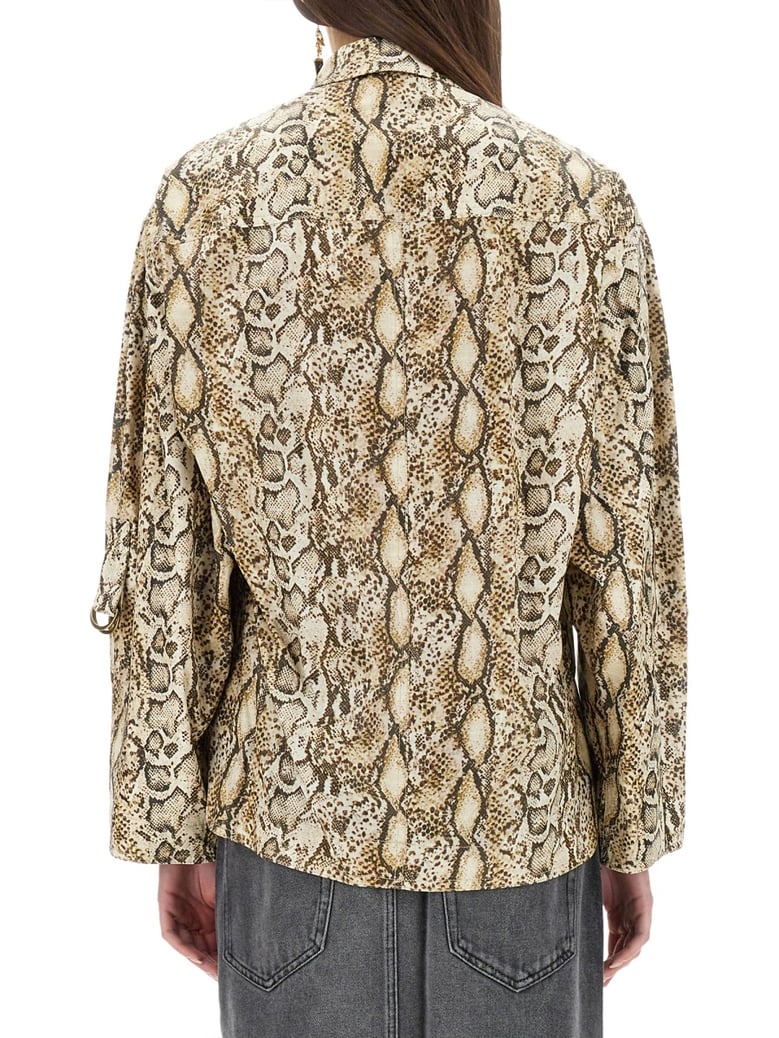 multicolour linen and viscose shirt by Selfnex