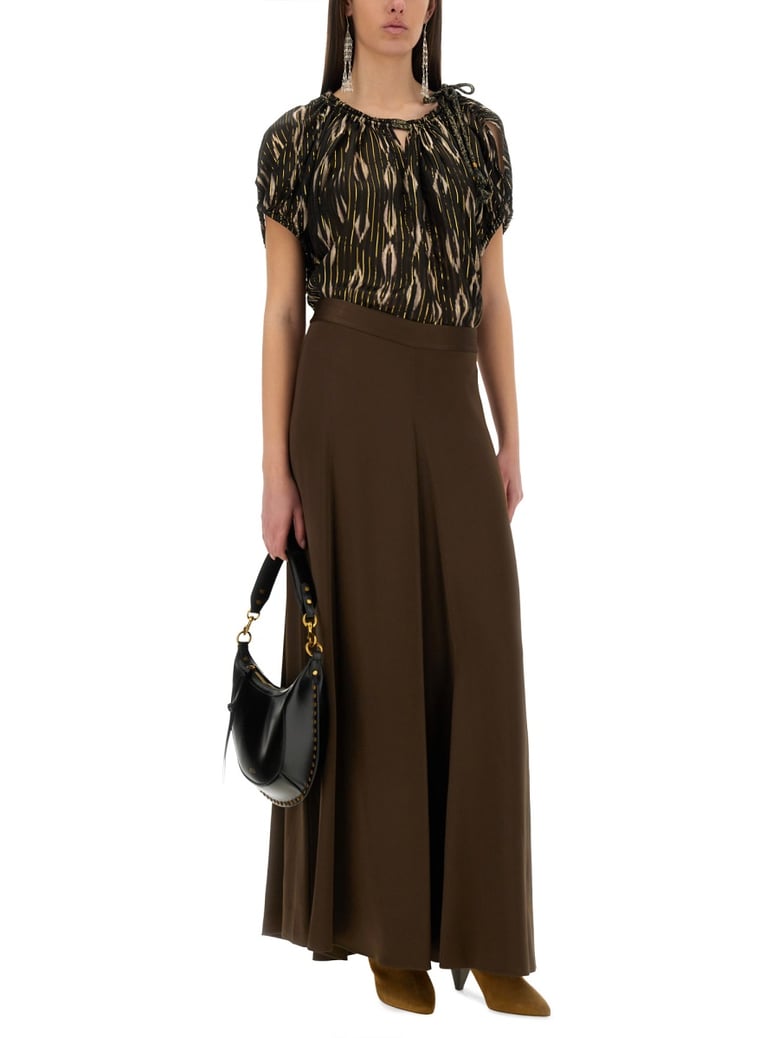 black silk blend top by Selfnex