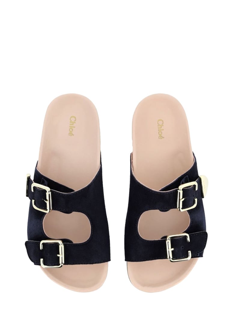 sandals in blue leather by Selfnex
