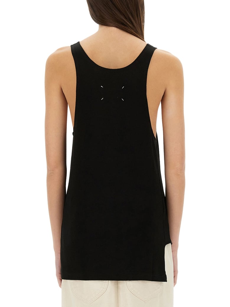 logo print tank top by Selfnex
