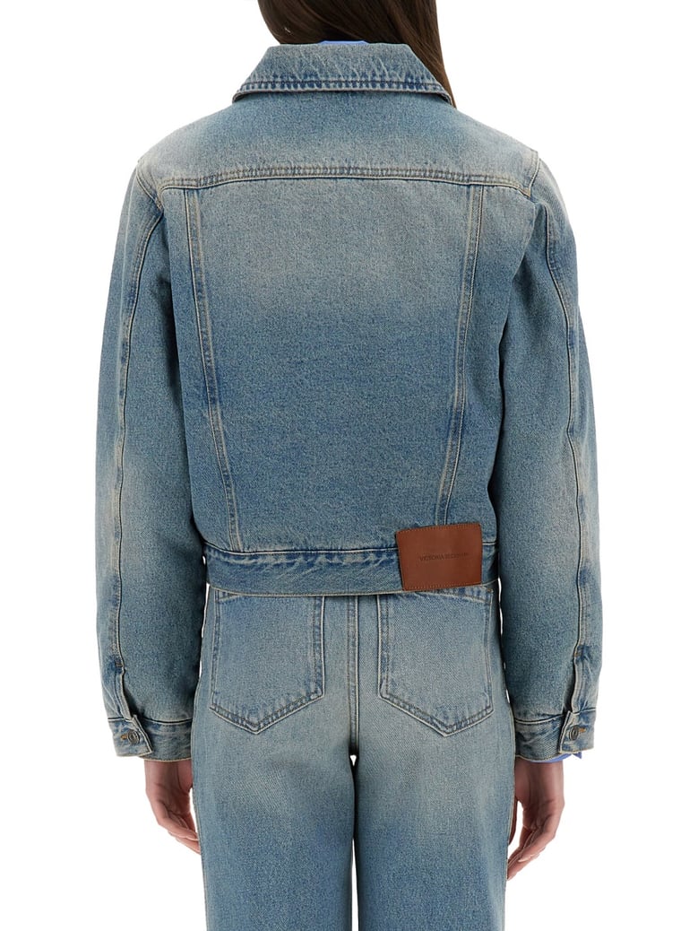 padded denim jacket by Selfnex