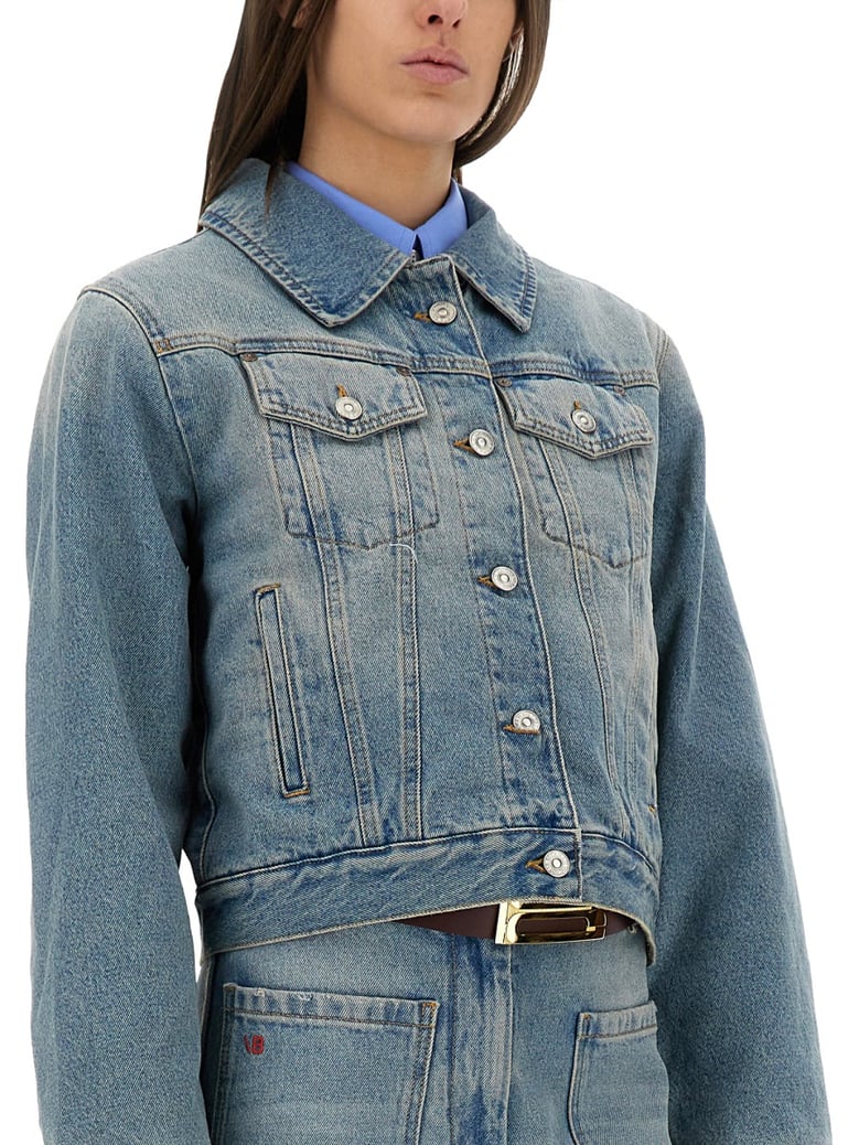 padded denim jacket by Selfnex
