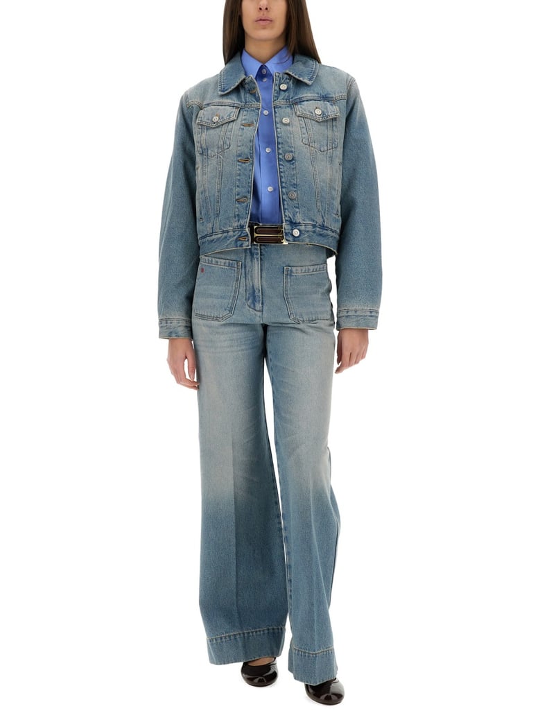 padded denim jacket by Selfnex