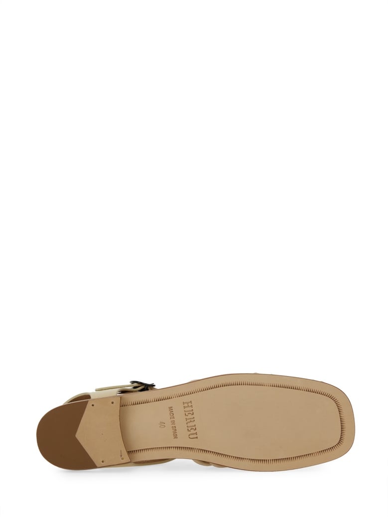 alaro sandal in ivory by Selfnex