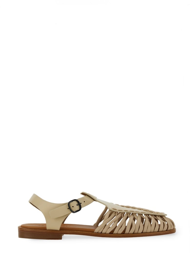 alaro sandal in ivory by Selfnex