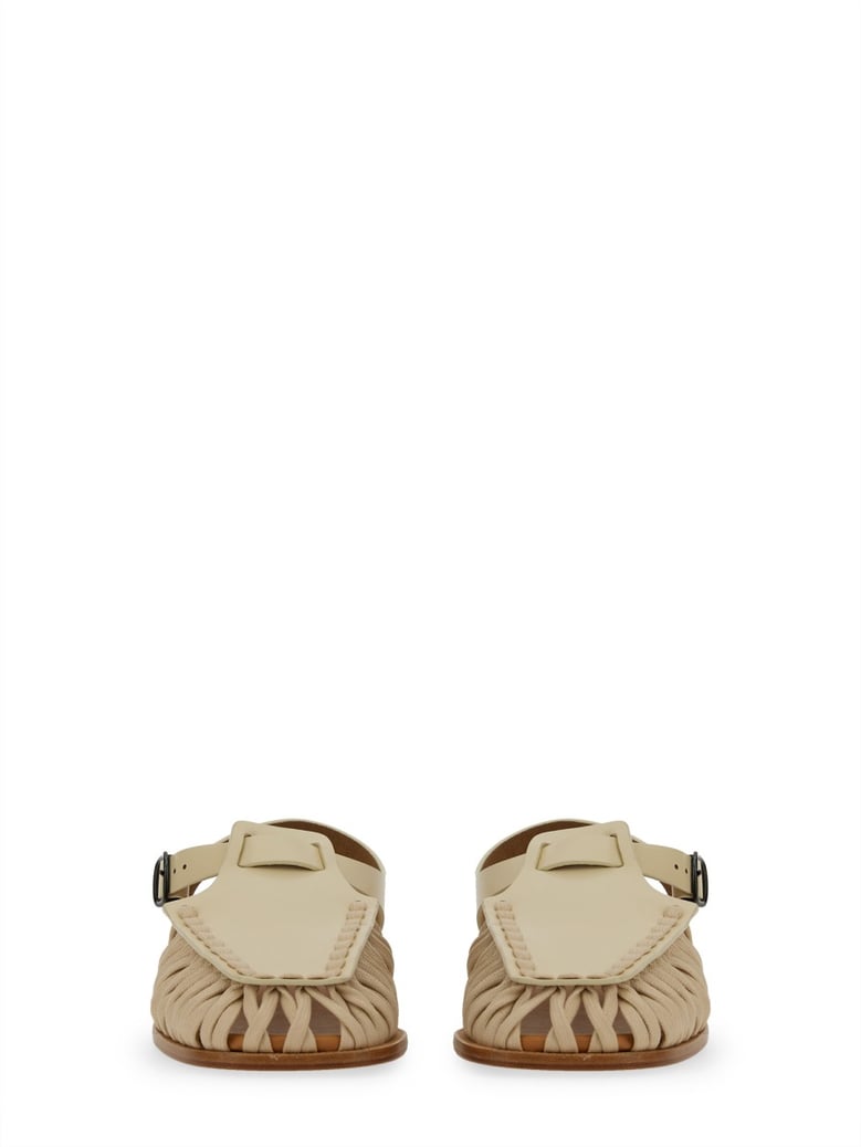 alaro sandal in ivory by Selfnex