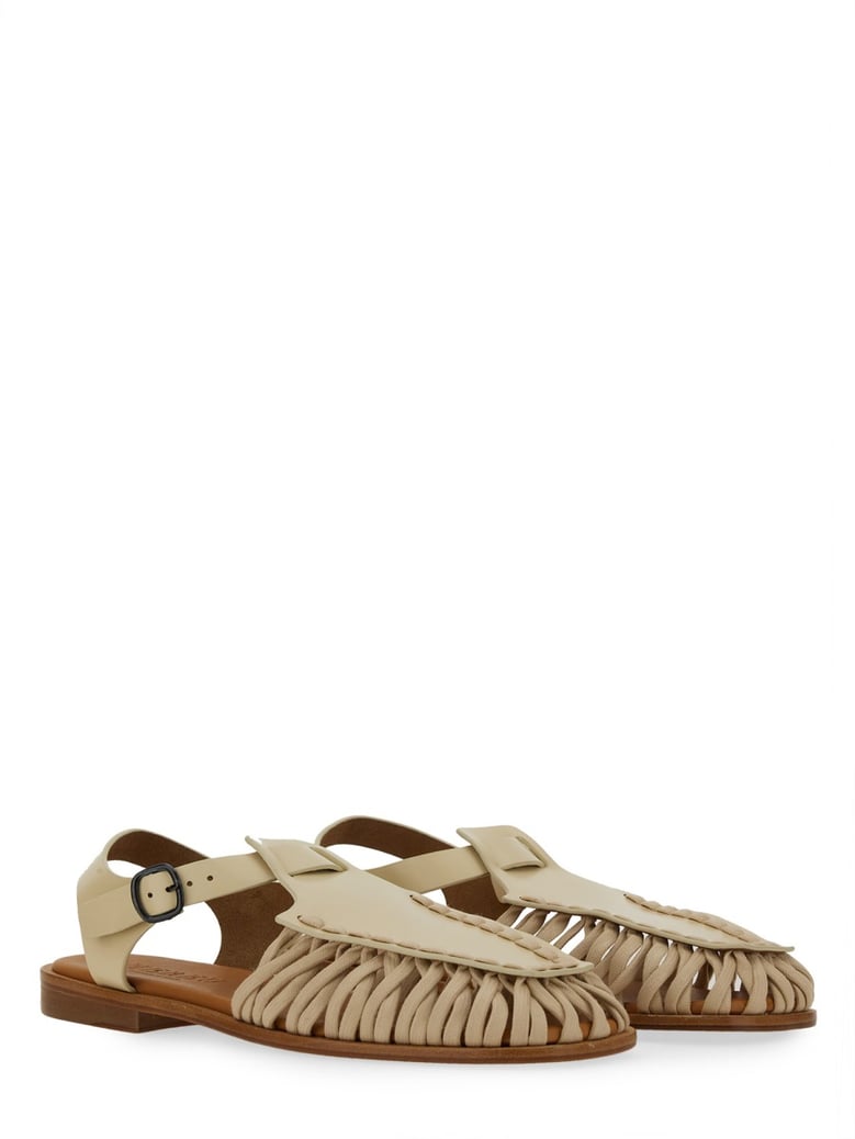 alaro sandal in ivory by Selfnex
