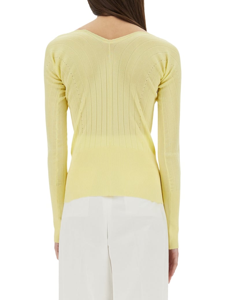 slim fit yellow top by Selfnex