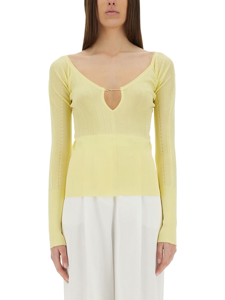 slim fit yellow top by Selfnex