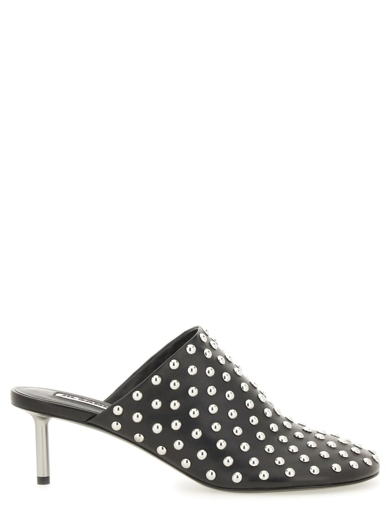 nappa leather mules with studs by Selfnex