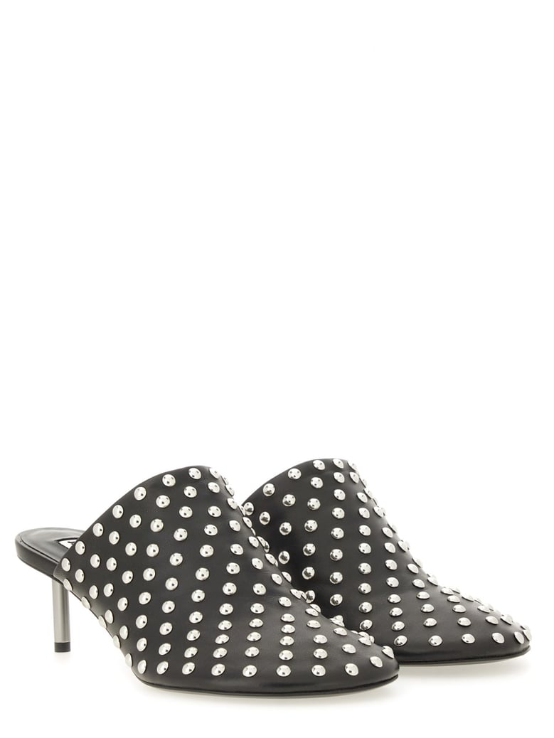 nappa leather mules with studs by Selfnex