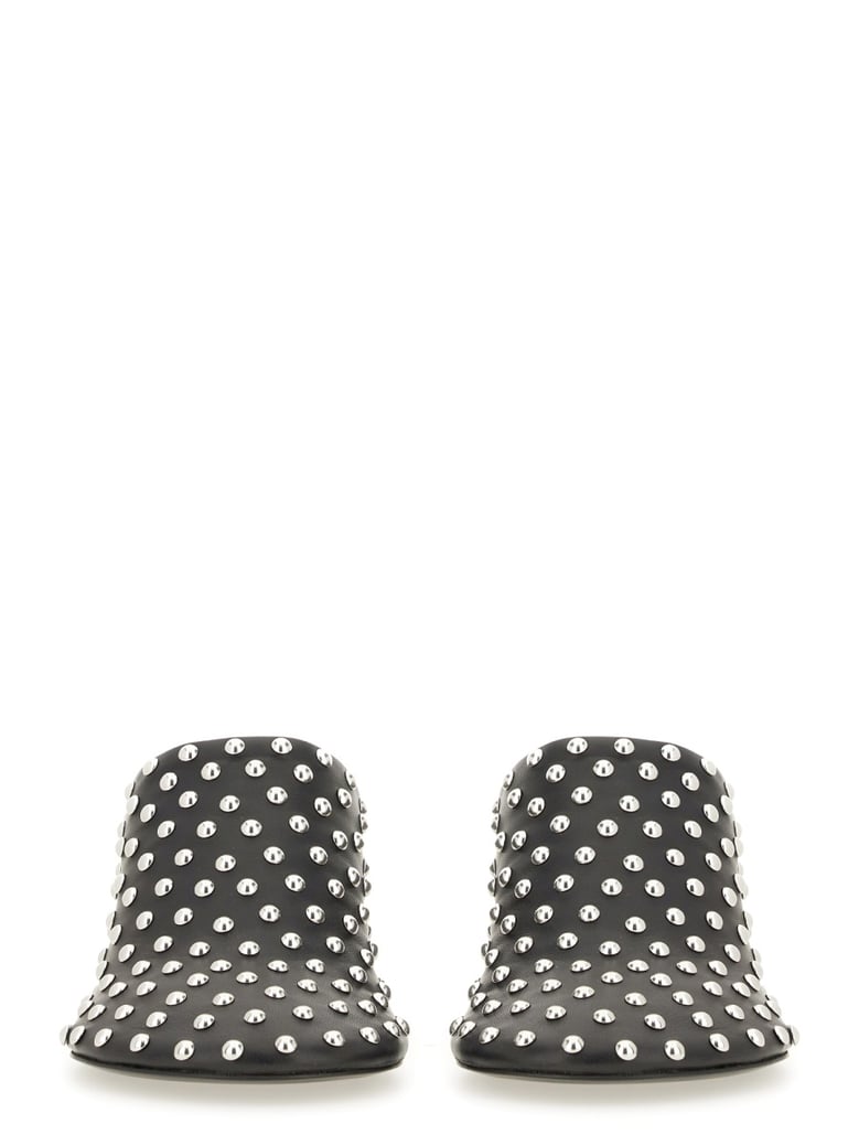 nappa leather mules with studs by Selfnex