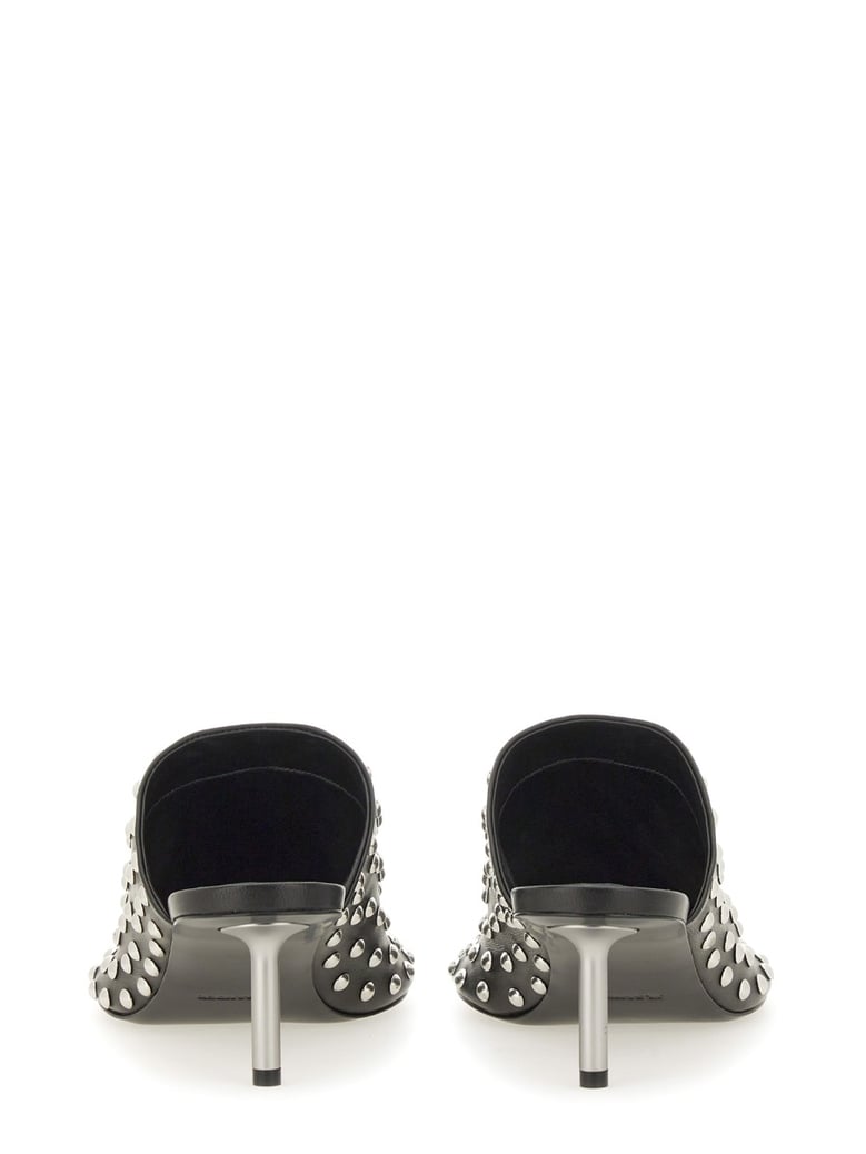 nappa leather mules with studs by Selfnex