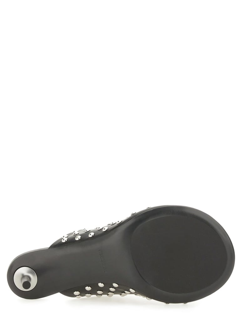 nappa leather mules with studs by Selfnex