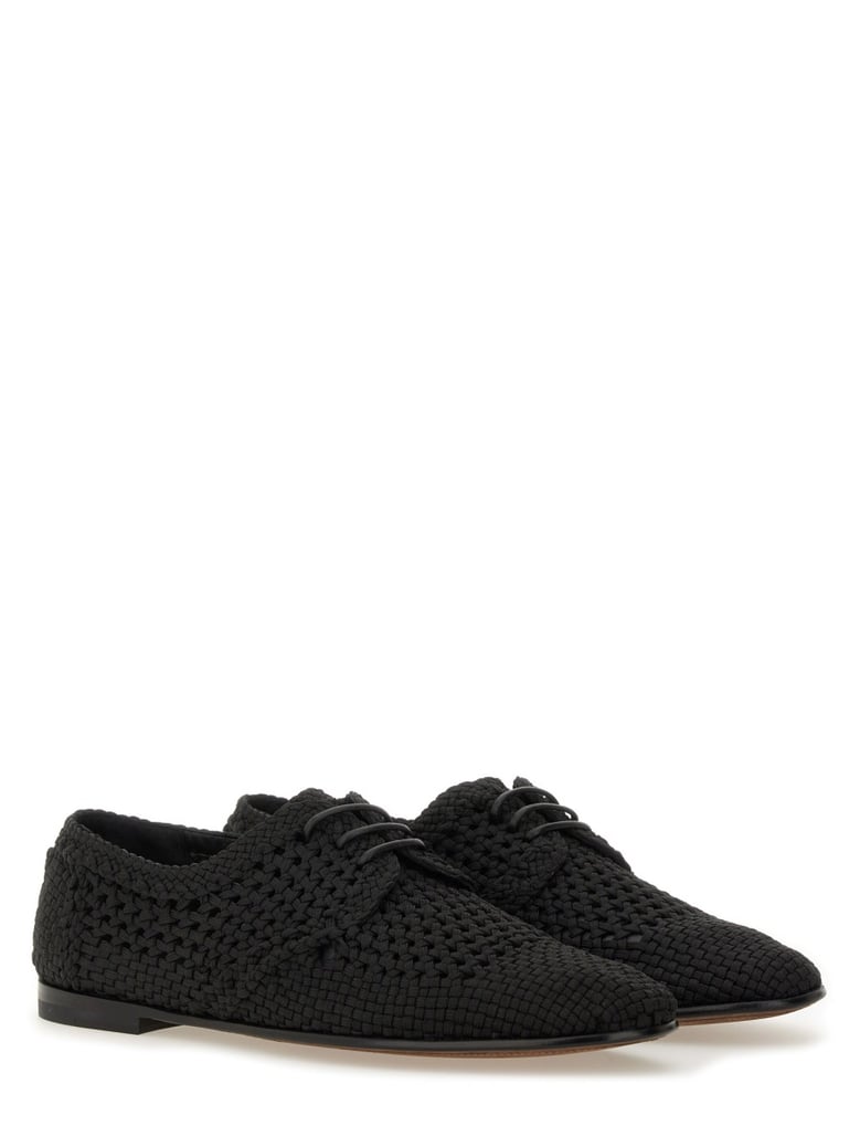 woven fabric derby shoe by Selfnex