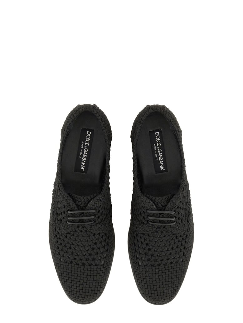 woven fabric derby shoe by Selfnex