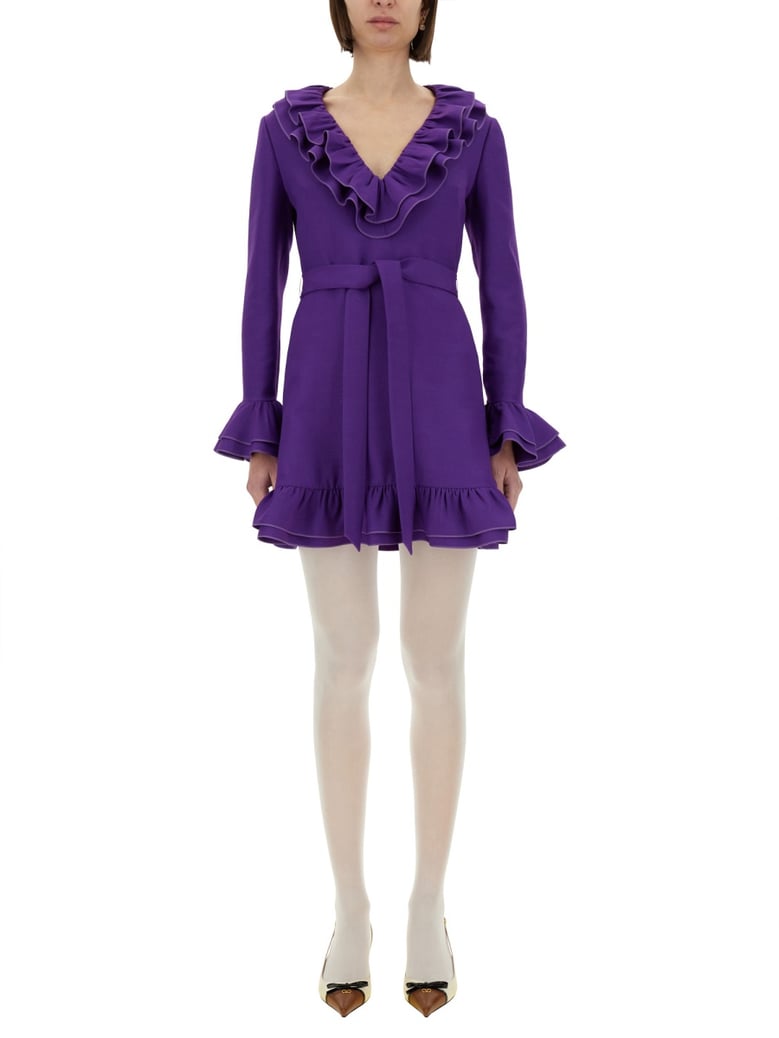 crepe couture short dress by Selfnex