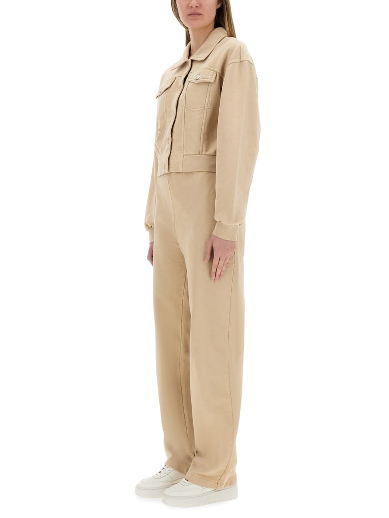 urban pants in beige cotton by Selfnex