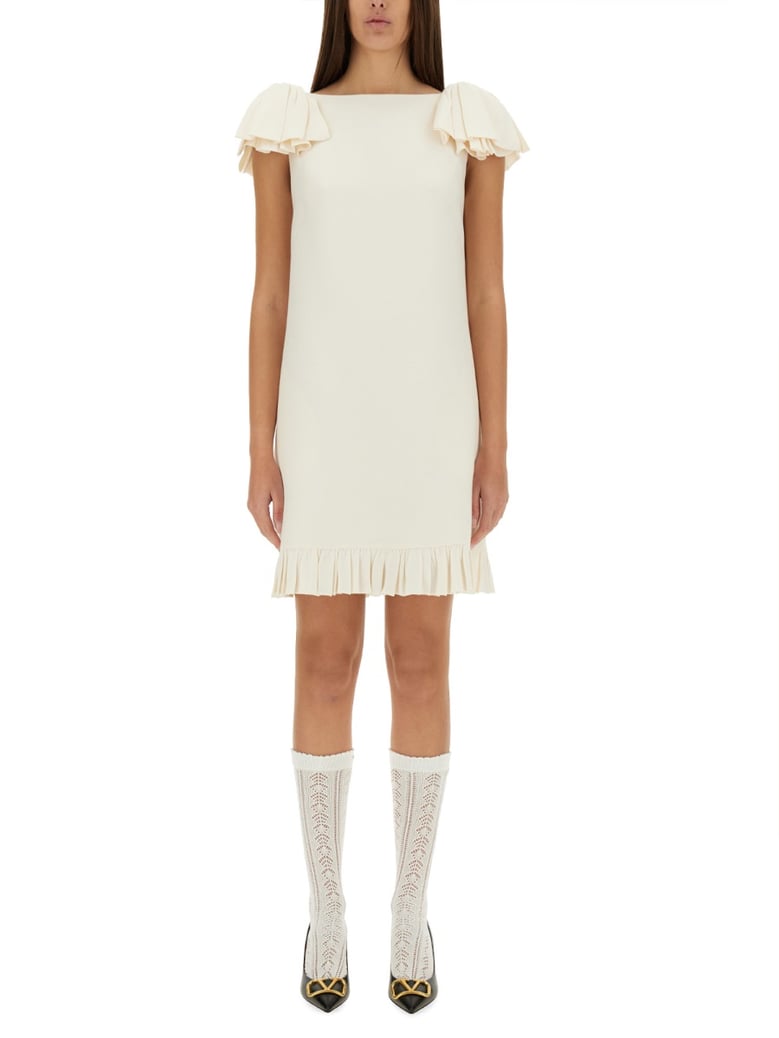 crepe couture short dress by Selfnex