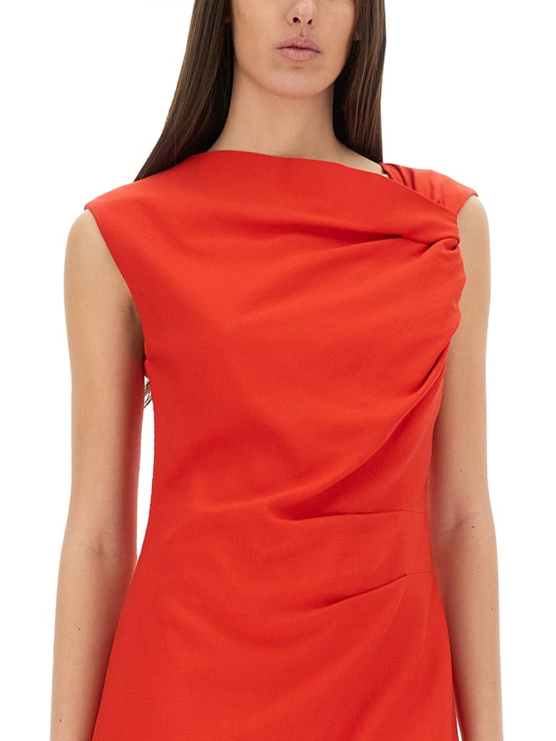 dress with drape by Selfnex