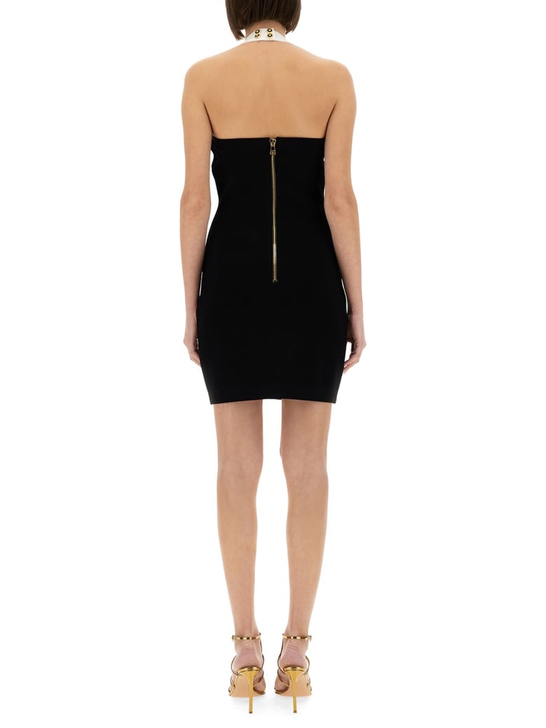 two-tone dress with open back by Selfnex