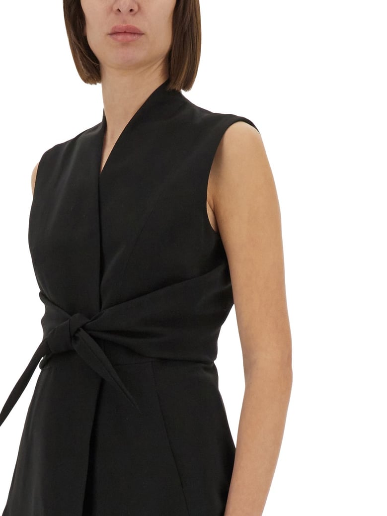structured sleeveless jacket by Selfnex