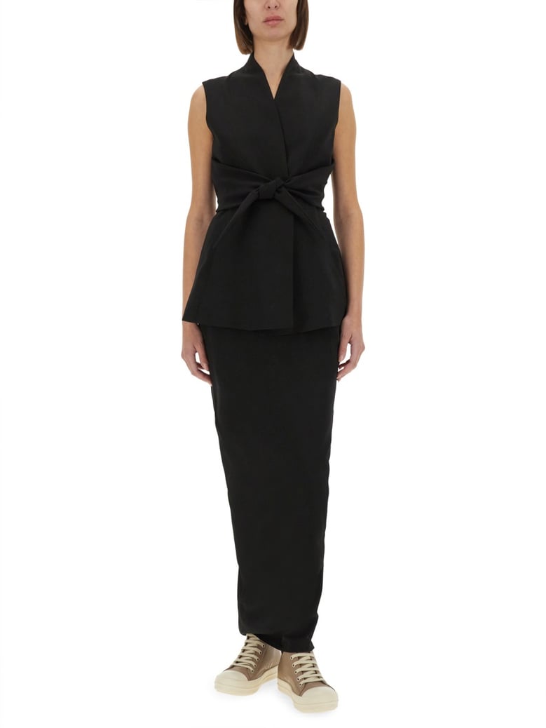 structured sleeveless jacket by Selfnex