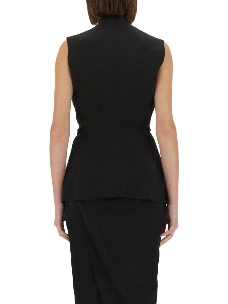 structured sleeveless jacket by Selfnex