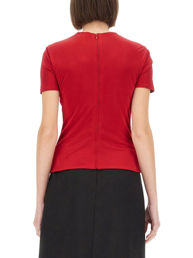 curled top t-shirt by Selfnex