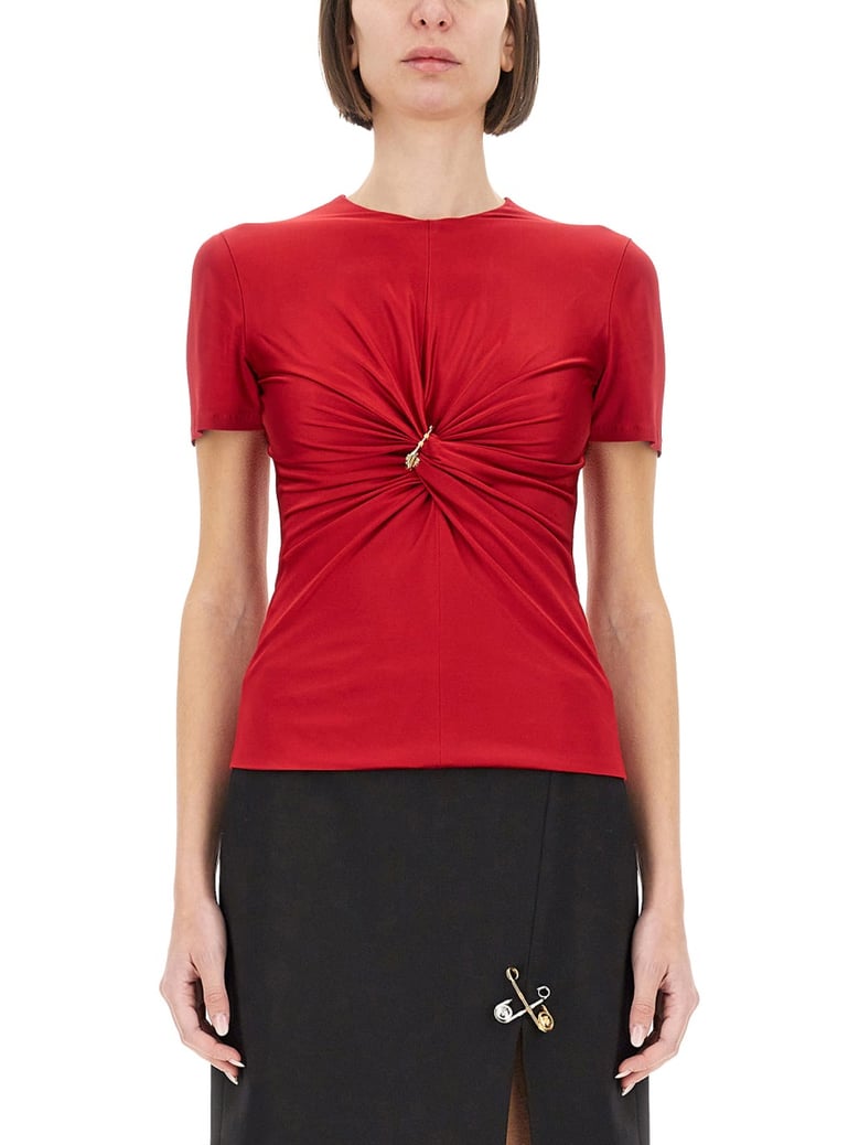 curled top t-shirt by Selfnex