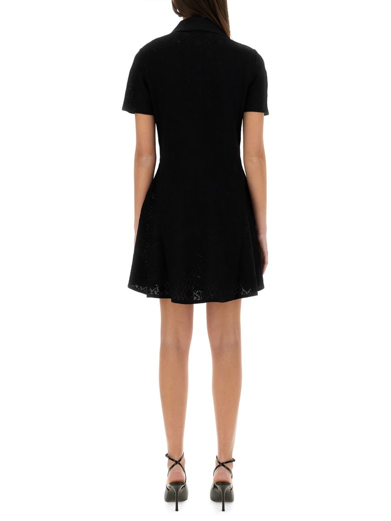 monogram 72 jacquard polo style dress by Selfnex
