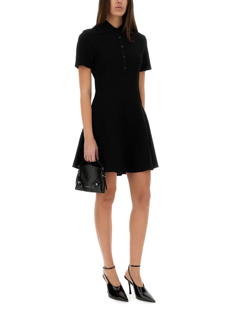 monogram 72 jacquard polo style dress by Selfnex