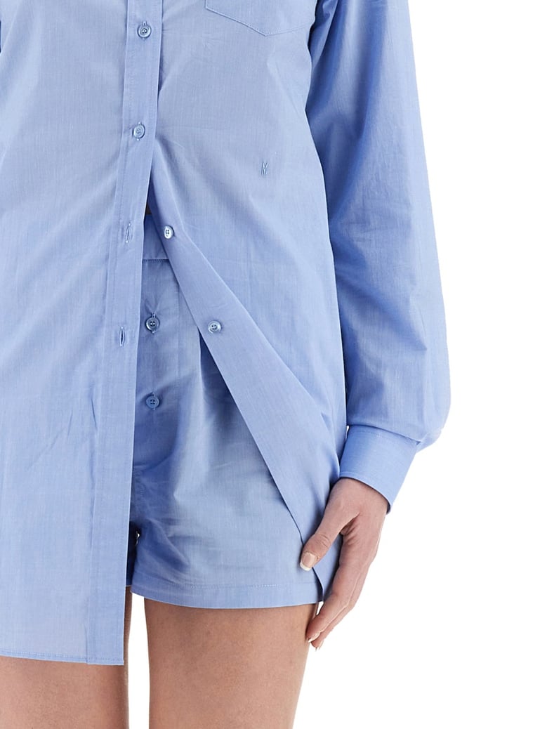 poplin chemise jumpsuit by Selfnex