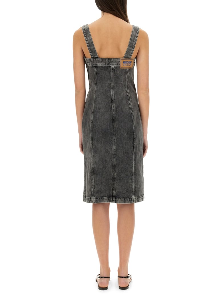 denim midi dress by Selfnex