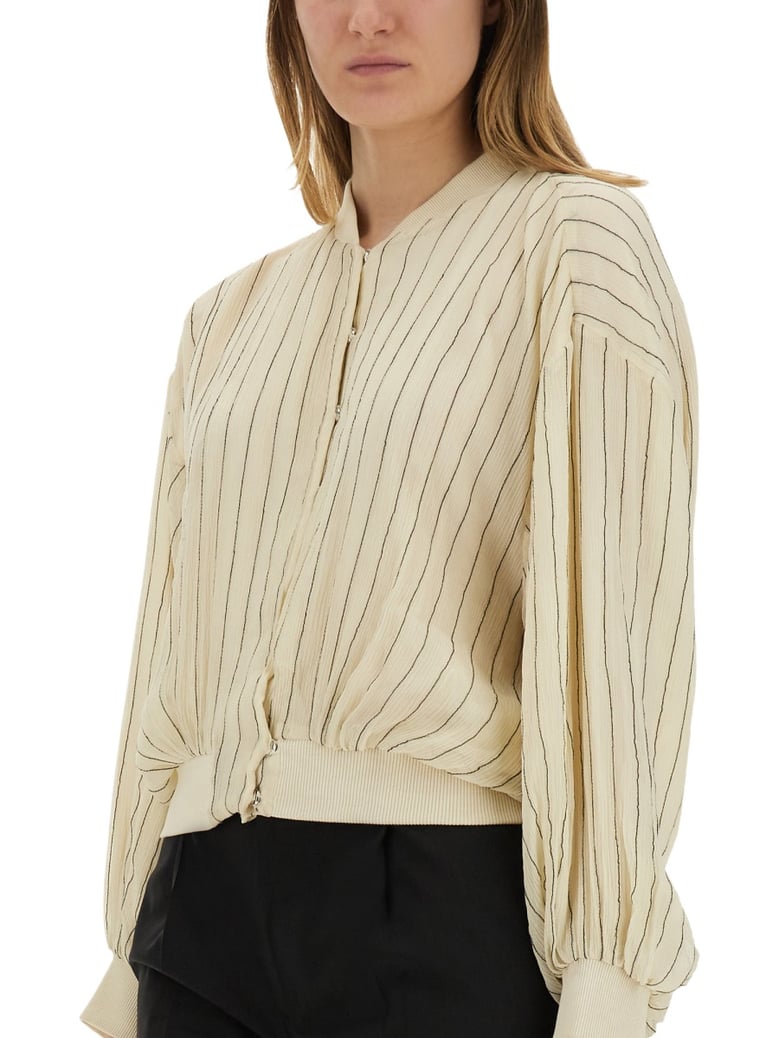 silk bomber jacket by Selfnex