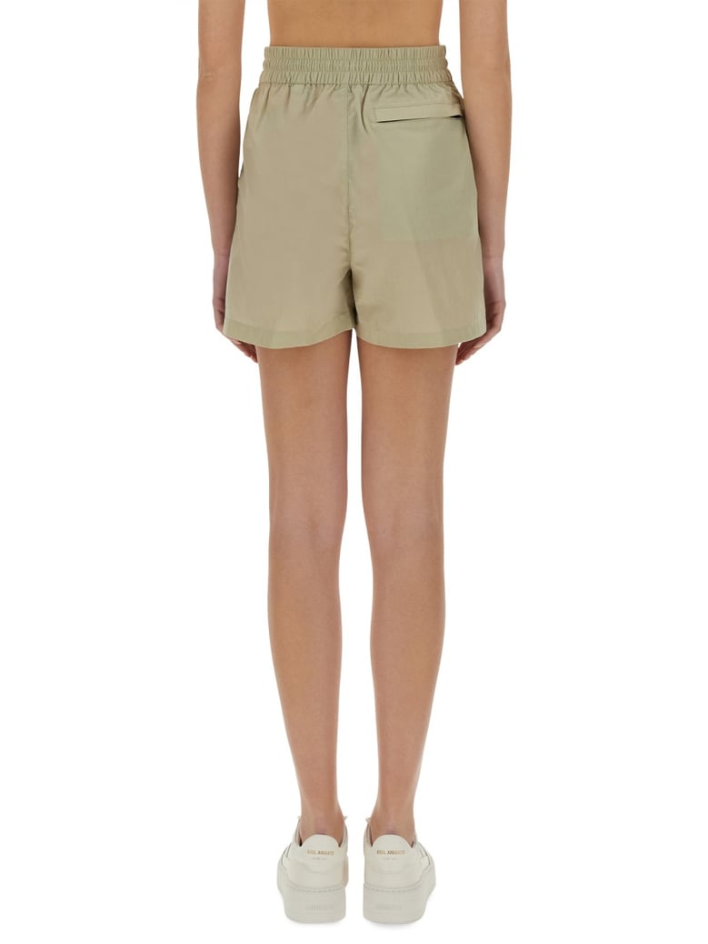 nylon shorts in beige by Selfnex
