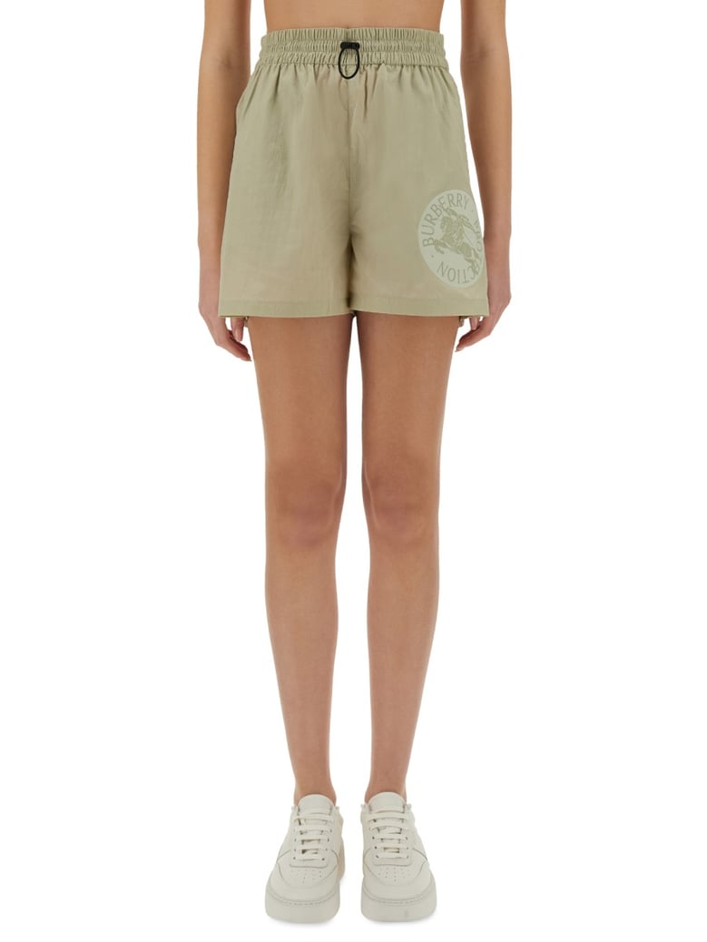 nylon shorts in beige by Selfnex