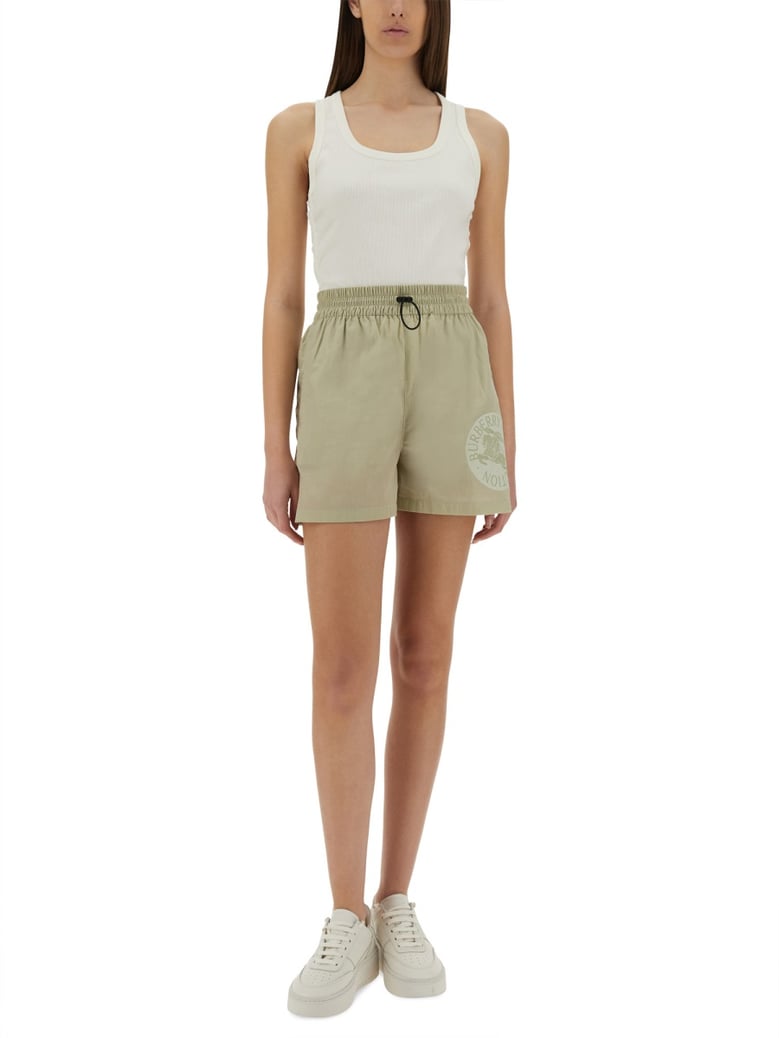 nylon shorts in beige by Selfnex