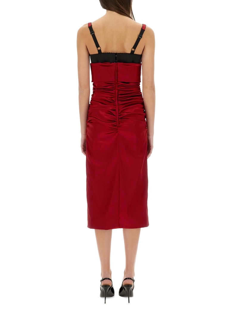 longuette dress with cone cups by Selfnex