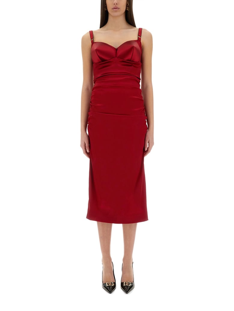 longuette dress with cone cups by Selfnex
