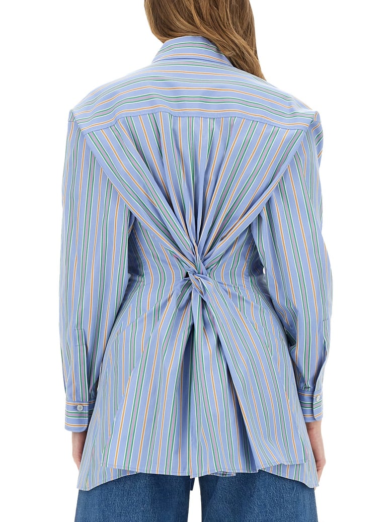 jacquard shirt with back knot by Selfnex
