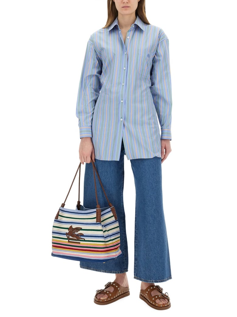 jacquard shirt with back knot by Selfnex